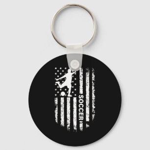 Amerikanischer Flagge Fußballspieler Usa Patriotis Schlüsselanhänger
