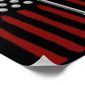 Amerikanischer Flagge Golfer 4. Juli Männer Golf A Poster (Ecke)