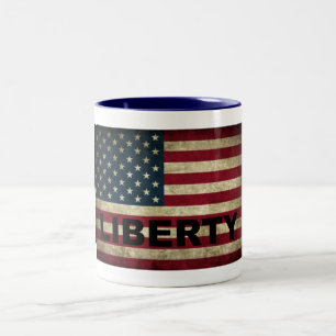 Amerikanischer Flagge Liberty Becher Zweifarbige Tasse