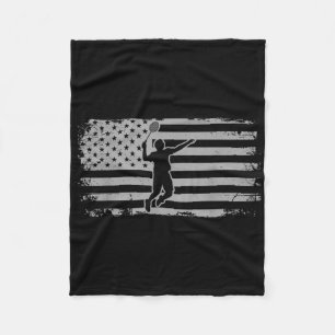 Amerikanischer Flagge Shuttle Badminton  Fleecedecke