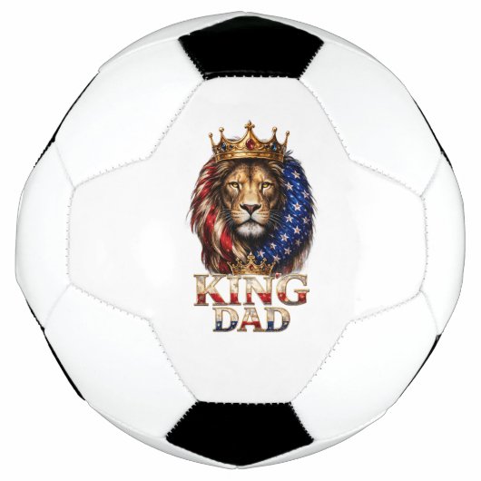 Amerikanischer Flagge Vater Löwe Fußball (Vorderseite)