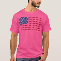 Amerikanischer Flaggen-Barsch-Angler-Kind-Junge-Ju