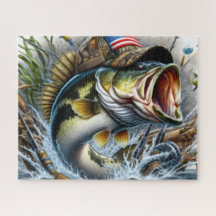 Amerikanischer Flaggen-Barsch Puzzle