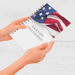 Amerikanischer Flaggen Firmenname Patriotisch Planer