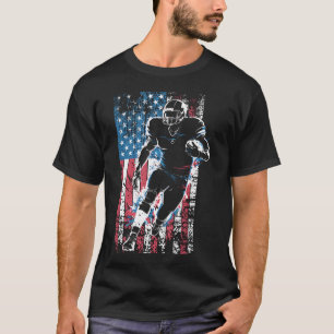 Amerikanischer Flaggen-Fußballspieler Patriotisch T-Shirt