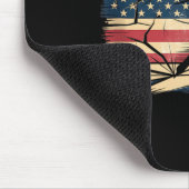 Amerikanischer Flaggen-Hockey Mousepad (Ecke)