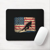Amerikanischer Flaggen-Hockey Mousepad (Mit Mouse)