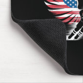 Amerikanischer Flaggen-Hockey Mousepad (Ecke)