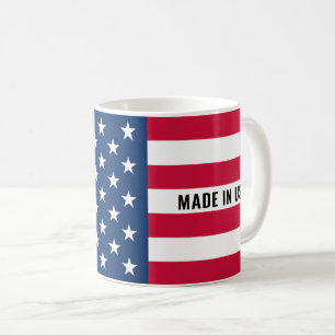 Amerikanischer Flaggen-Kaffeebecher Hergestellt in Kaffeetasse