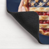 Amerikanischer Flaggen-Kirschkuchen Mousepad (Ecke)