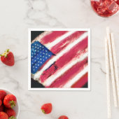 Amerikanischer Flaggen-Papier-Tischdeckchen Serviette (Beispiel)