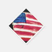 Amerikanischer Flaggen-Papier-Tischdeckchen Serviette (Ecke)