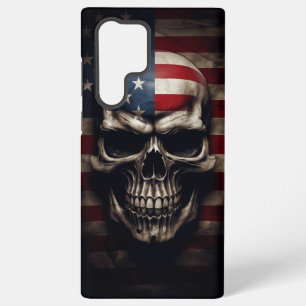 Amerikanischer Flaggen-Schädel Samsung Galaxy Hülle
