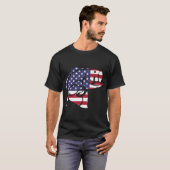 Amerikanischer Flaggenbarsch T-Shirt (Vorne ganz)