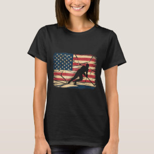 Amerikanischer Flaggenhockey T-Shirt
