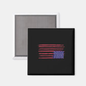 Amerikanischer Flaggenwiderstand Magnet (Vorderseite/Rückseite)