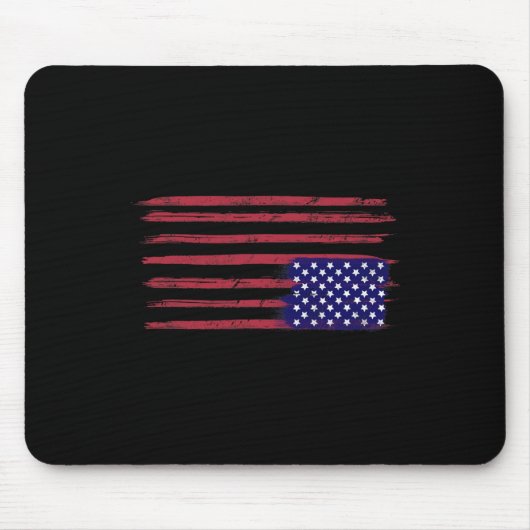 Amerikanischer Flaggenwiderstand Mousepad (Vorne)