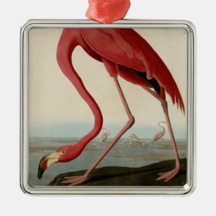 Amerikanischer Flamingo Ornament Aus Metall