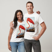 Amerikanischer Flamingo T-Shirt (Unisex)