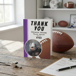 Amerikanischer Football Coach Mannschaft Spieler Dankeskarte