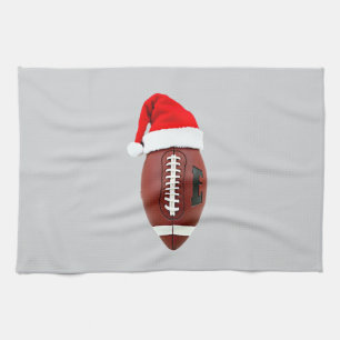 Amerikanischer Football Weihnachtsball Santa Hut ( Geschirrtuch