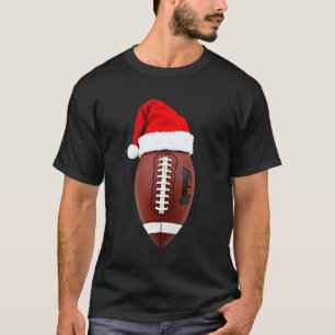 Amerikanischer Football Weihnachtsball Santa Hut ( T-Shirt