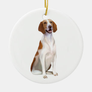 Amerikanischer Foxhound (A) Keramik Ornament