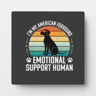 Amerikanischer Foxhound Emotionaler Unterstützungs Fotoplatte
