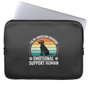 Amerikanischer Foxhound Emotionaler Unterstützungs Laptopschutzhülle