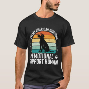 Amerikanischer Foxhound Emotionaler Unterstützungs T-Shirt