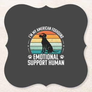 Amerikanischer Foxhound Emotionaler Unterstützungs Untersetzer
