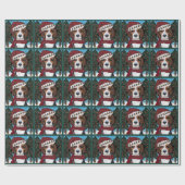 Amerikanischer Foxhound Geschenkpapier (Flach)
