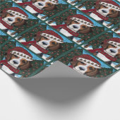 Amerikanischer Foxhound Geschenkpapier (Ecke)