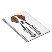 Amerikanischer Foxhound-HundeCartoon Notizblock (Rechte Seite)