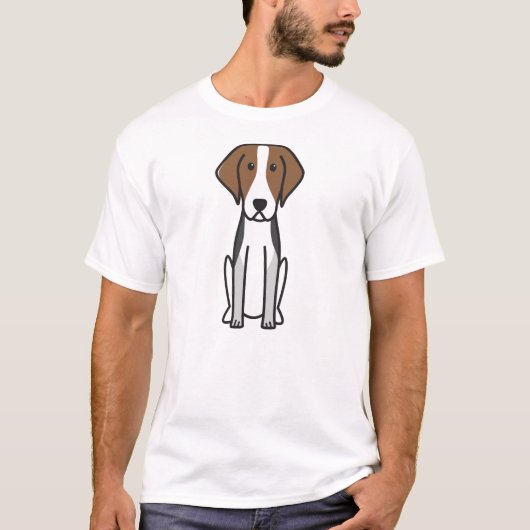 Amerikanischer Foxhound-HundeCartoon T-Shirt (Vorderseite)