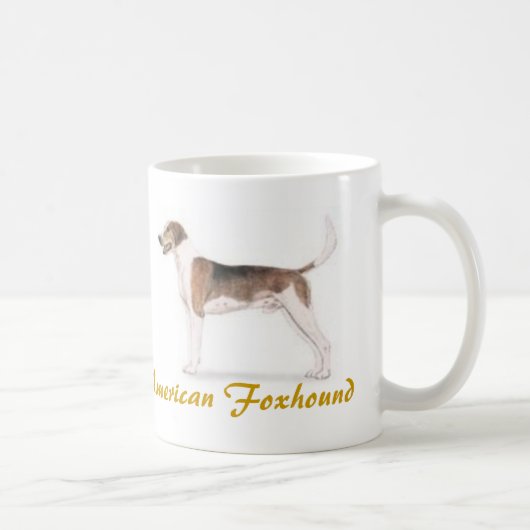 Amerikanischer Foxhound, Hundeliebhaber reichlich! Kaffeetasse (Rechts)