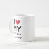 Amerikanischer Foxhound Kaffeetasse (Vorderseite Links)