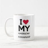 Amerikanischer Foxhound Kaffeetasse (Links)