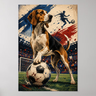 Amerikanischer Foxhound-Match-Day-Geist Poster