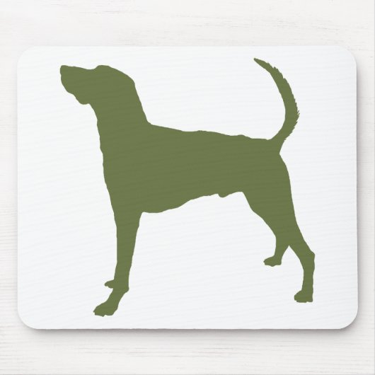 Amerikanischer Foxhound Mousepad (Vorne)