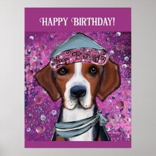 Amerikanischer Foxhound Poster