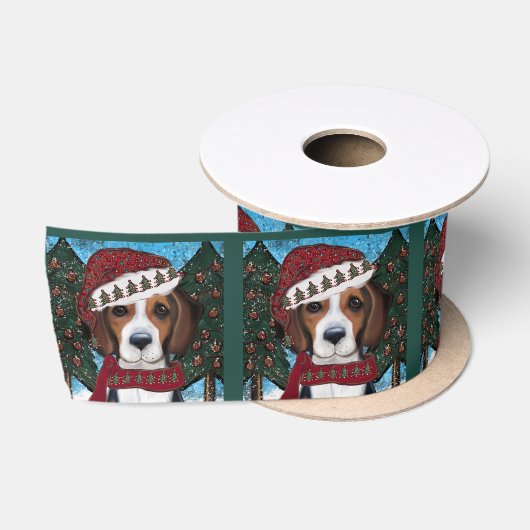 Amerikanischer Foxhound Satinband (Spule)
