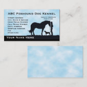 Amerikanischer Foxhound-Western Motiff Visitenkarte (Vorne/Hinten)