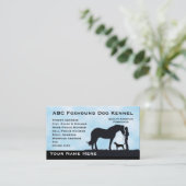 Amerikanischer Foxhound-Western Motiff Visitenkarte (Stehend Vorderseite)