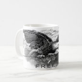 Amerikanischer FREEDOM Kaffeebecher Kaffeetasse (Vorderseite Links)