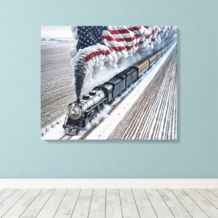 Amerikanischer Freiheitszug Leinwanddruck