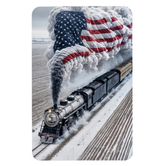 Amerikanischer Freiheitszug Magnet (Vertikal)