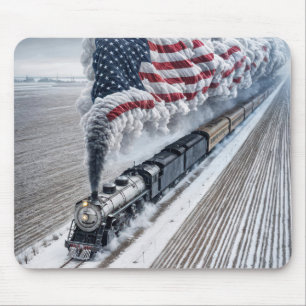 Amerikanischer Freiheitszug Mousepad