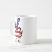 Amerikanischer Frieden Kaffeetasse (Vorderseite Links)