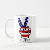 Amerikanischer Frieden Kaffeetasse (Links)